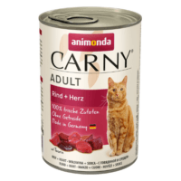 Animonda Carny Nauta & Sydän 400g kissan märkäruoka laadukkaaseen kissan ruokintaan.